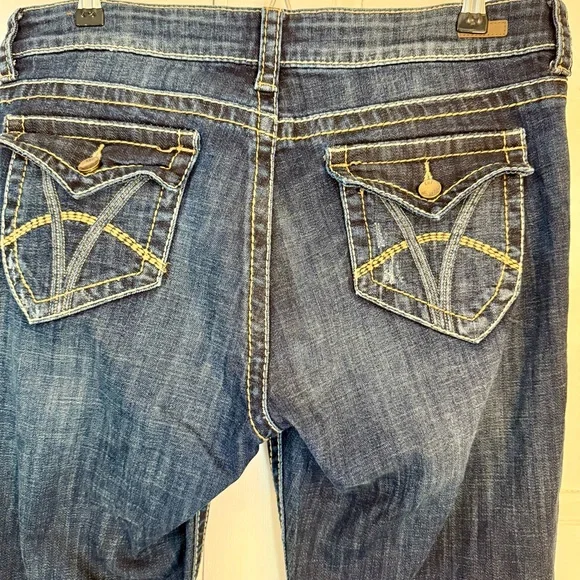 Kut from the Kloth Natalie High Rise Bootcut Dark Indigo Jeans - Picture 5 of 9